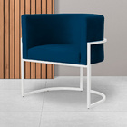 Cadeira Luna Para Consultório Base De Metal Branco Veludo Esc