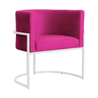 Cadeira Luna Para Consultório Base De Metal Branco Veludo Esc