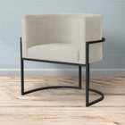 Cadeira Luna Para Escritório Base De Metal Preto Suede Escolh