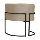 Cadeira Luna Para Escritório Base De Metal Preto Suede Escolh