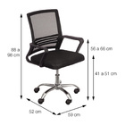 Cadeira Lyon Baixa - Preta