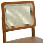 Cadeira Lyon Madeira Maciça Encosto Telinha Assento Estofado