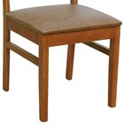 Cadeira Lyon Madeira Maciça Encosto Telinha Assento Estofado