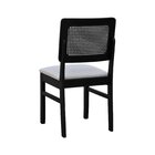 Cadeira Lyon Madeira Maciça Encosto Telinha Assento Estofado