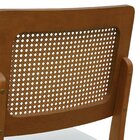 Cadeira Lyon Madeira Maciça Encosto Telinha Assento Estofado