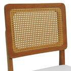 Cadeira Lyon Madeira Maciça Encosto Telinha Assento Estofado