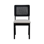 Cadeira Lyon Madeira Maciça Encosto Telinha Assento Estofado