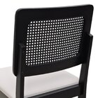 Cadeira Lyon Madeira Maciça Encosto Telinha Assento Estofado