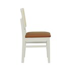 Cadeira Lyon Madeira Maciça Encosto Telinha Natural Assento E