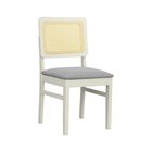 Cadeira Lyon Madeira Maciça Encosto Telinha Natural Assento E