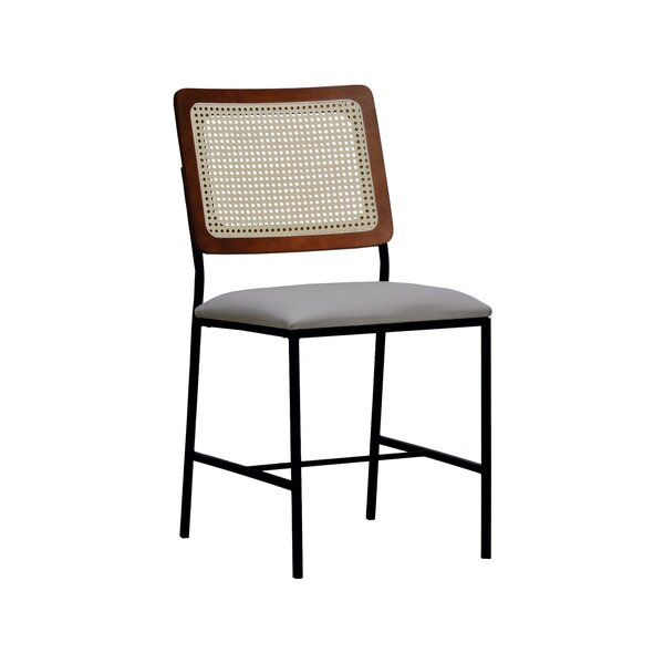 Cadeira Lyon Metal Encosto Anatômico Telinha Natural Assento