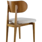 Cadeira Maciça Encosto Curvo De Madeira Organick Sala Nobre