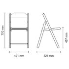 Cadeira Madeira Dobrável Tramontina Beer Madeira Maciça Acaba