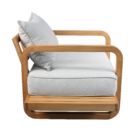 Cadeira Madeira Equateur 83x83cm Marrom Naterial