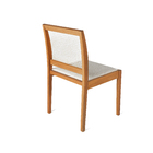 Cadeira Madeira Eucalipto Sem Braço Yasu 85x49x49cm Bege Naterial