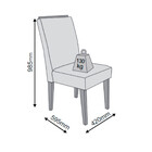 Cadeira Madeira Luna Estofada Com 2 Unidades Dj Móveis