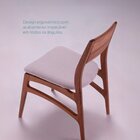 Cadeira Madeira Maciça Alento Champanhe/bes