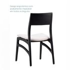 Cadeira Madeira Maciça Alento Ébano/bes