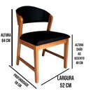 Cadeira Madeira Maciça Com Encosto E Assento Anatômico Seul M