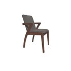 Cadeira Madeira Maciça Com Encosto E Assento Estofado Berlim