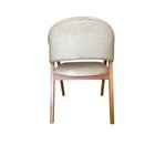 Cadeira Madeira Maciça Com Encosto Estofado Barcelona Mel