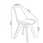 Cadeira Madeira Maciça E Polipropileno Leda Rivatti Nude