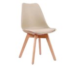 Cadeira Madeira Maciça E Polipropileno Leda Rivatti Nude