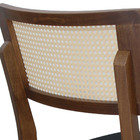 Cadeira Madeira Maciça Encosto Telinha Natural E Preto Julia