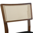 Cadeira Madeira Maciça Encosto Telinha Natural E Preto Julia