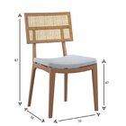 Cadeira Madeira Maciça Esparta Encosto Tela Assento Linho Cas