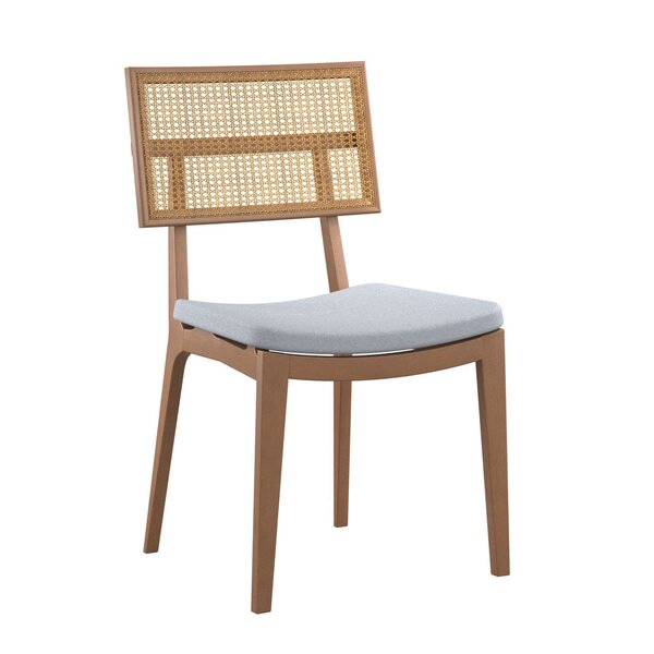 Cadeira Madeira Maciça Esparta Encosto Tela Assento Linho Cas