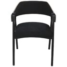 Cadeira Madeira Maciça Estofada Donna Preto