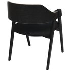 Cadeira Madeira Maciça Estofada Donna Preto