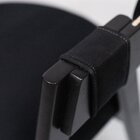 Cadeira Madeira Maciça Estofada Donna Preto