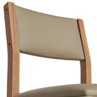 Cadeira Madeira Maciça Estofada Para Sala De Jantar Topázio N