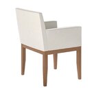 Cadeira Madeira Maciça Eva Com Braços Estofados Em Courino Ca