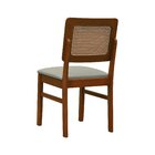 Cadeira Madeira Maciça Lyon Encosto Telinha Amêndoa Assento E