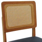 Cadeira Madeira Maciça Lyon Encosto Telinha Amêndoa Assento E