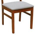 Cadeira Madeira Maciça Lyon Encosto Telinha Natural - Amêndoa