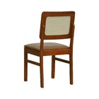 Cadeira Madeira Maciça Lyon Encosto Telinha Natural - Amêndoa