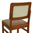 Cadeira Madeira Maciça Lyon Encosto Telinha Natural - Amêndoa