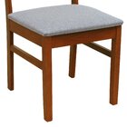 Cadeira Madeira Maciça Lyon Encosto Telinha Natural - Amêndoa