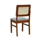 Cadeira Madeira Maciça Lyon Encosto Telinha Natural - Amêndoa