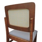 Cadeira Madeira Maciça Lyon Encosto Telinha Natural Assento E