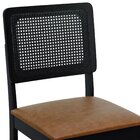 Cadeira Madeira Maciça Lyon Encosto Telinha - Preto Assento E