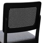 Cadeira Madeira Maciça Lyon Encosto Telinha - Preto Assento E