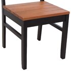 Cadeira Madeira Maciça Lyon Encosto Telinha - Preto Assento R