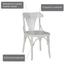 Cadeira Madeira Maciça Opzione  Diversas Cores