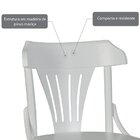 Cadeira Madeira Maciça Opzione  Diversas Cores