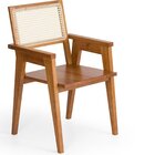 Cadeira Madeira Maciça Paglia  Mel
